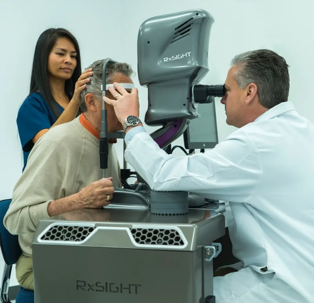 LDD rxSight machine being used on a patient